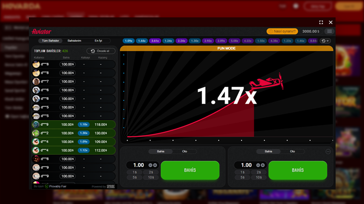 Hovarda’da Aviatör Oynamak için Üyelik ve Giriş Adımları