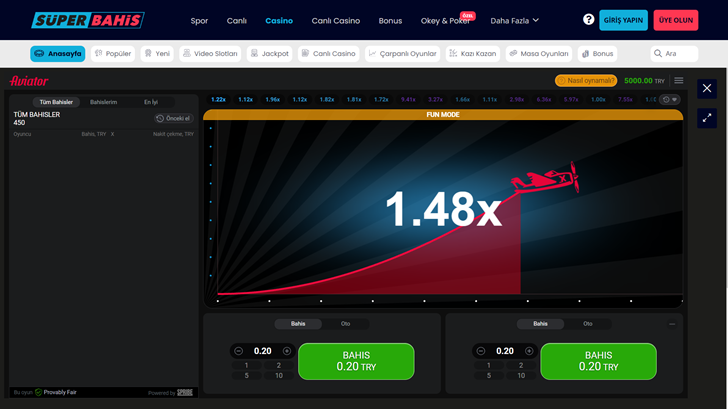 Süperbahis’te Aviatör Oynamak için Giriş ve Üyelik Adımları